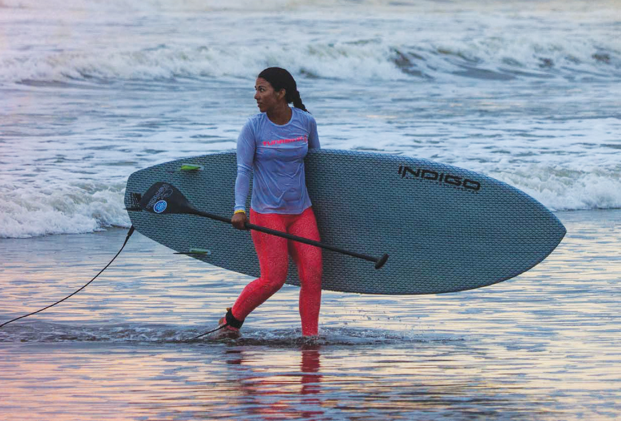 Indigo SUP paddleboard brand hero artwork